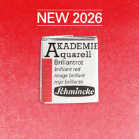 Akvarelna barva Schmincke AKADEMIE 1/2 ponvica - Golden pink – 337 Briljantno rdeča