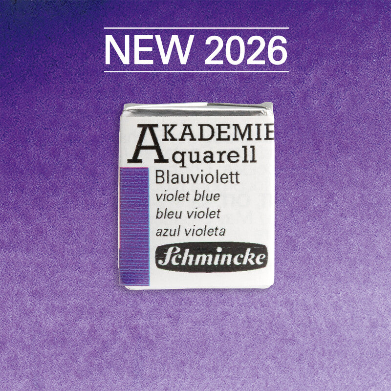 Akvarelna barva Schmincke AKADEMIE 1/2 ponvica - Golden pink – 441 Modro vijolična
