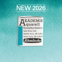 Akvarelna barva Schmincke AKADEMIE 1/2 ponvica - Golden pink – 505 Teal modra