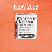Akvarelna barva Schmincke AKADEMIE 1/2 ponvica - Golden pink – 951 Neon oranžna