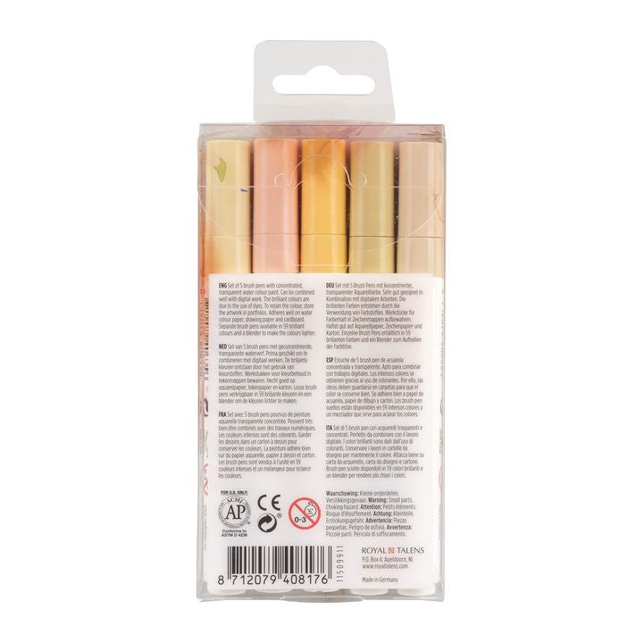 Akvarelna pisala Ecoline Brush Pen Beige Pink – pogled 2