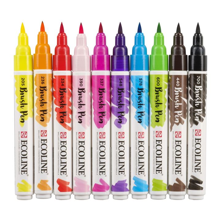 Akvarelna pisala Ecoline Brush Pen Bright – pogled 3