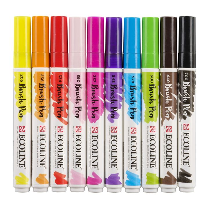 Akvarelna pisala Ecoline Brush Pen Bright – pogled 5