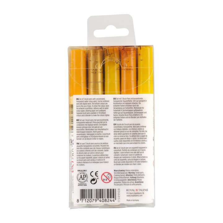 Akvarelna pisala Ecoline Brush Pen Earth – pogled 2