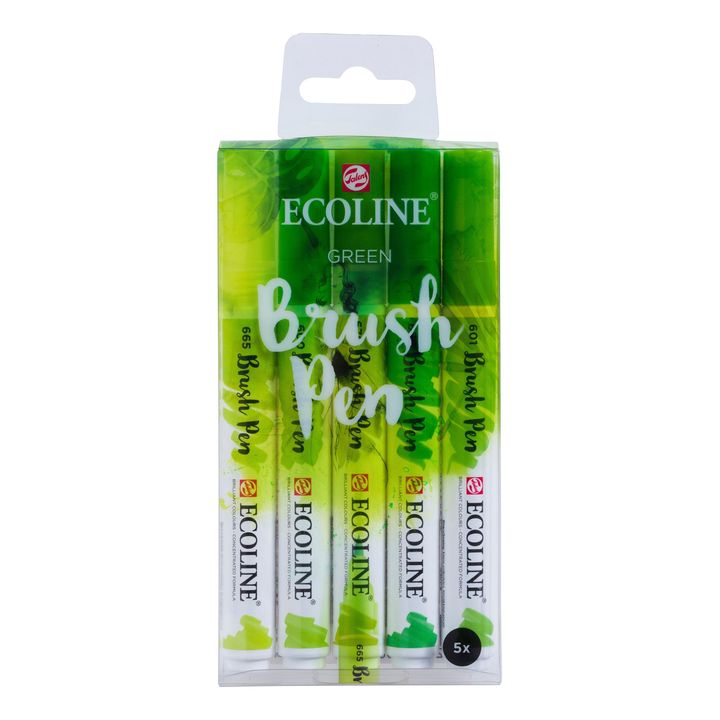 Akvarelna pisala Ecoline Brush Pen Green