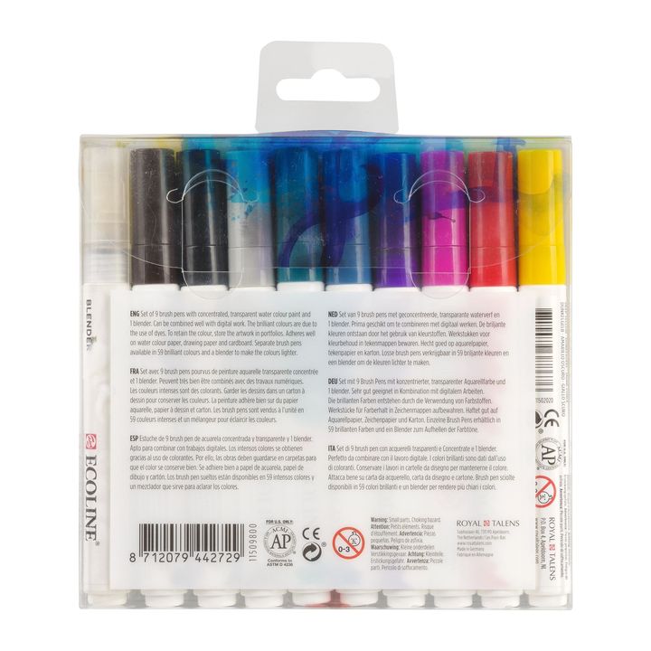 Akvarelna pisala Ecoline Brush Pen Hand Lettering – pogled 2