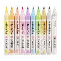 Akvarelna pisala ECOLINE BRUSH PEN pastel 10 kosov – pogled 2