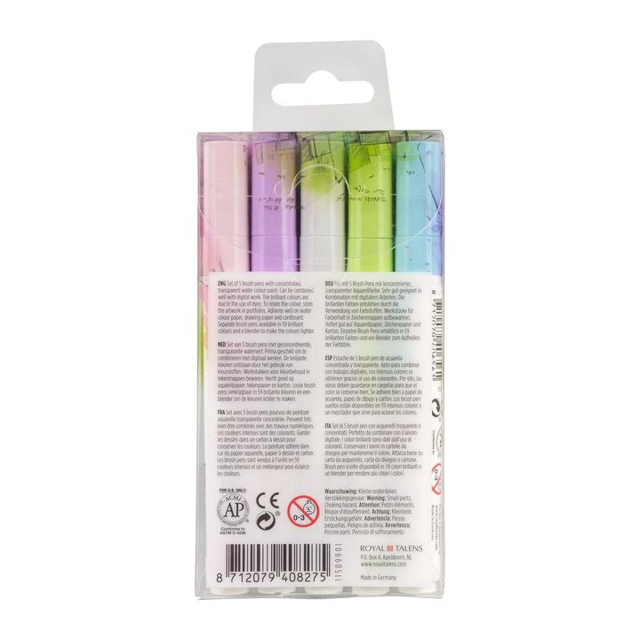 Akvarelna pisala Ecoline Brush Pen Pastel – pogled 2