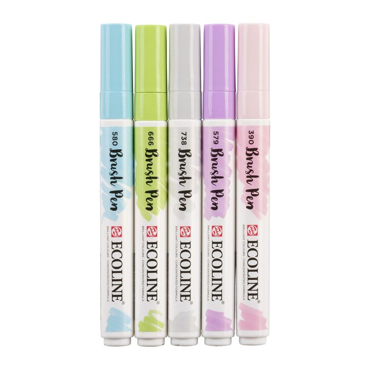 Akvarelna pisala Ecoline Brush Pen Pastel – pogled 5