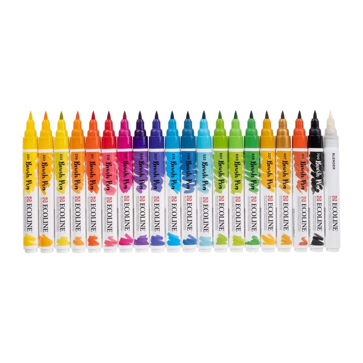 Akvarelna pisala Ecoline Brush Pen – pogled 2
