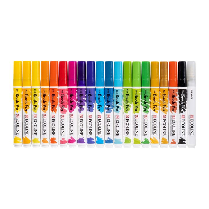 Akvarelna pisala Ecoline Brush Pen – pogled 4