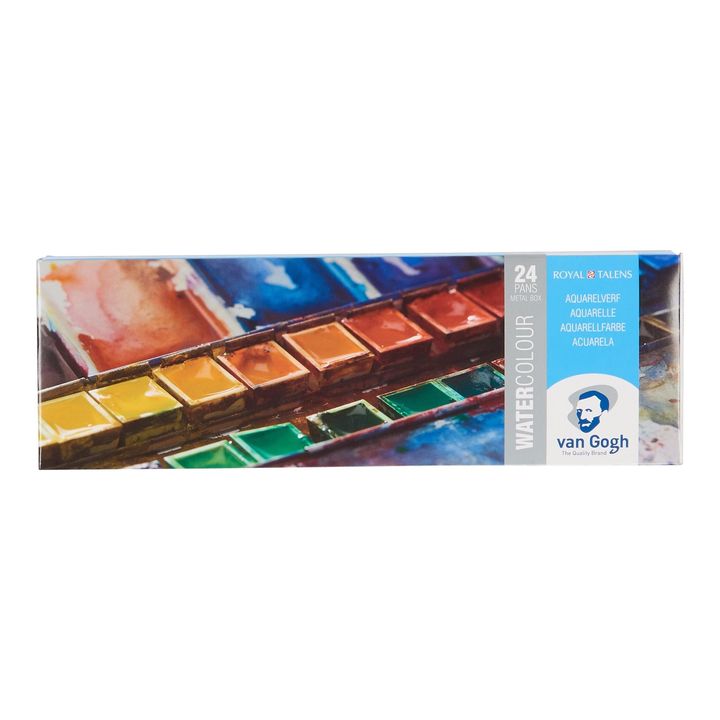 Akvarelne barve v kovinski škatli Van Gogh | izberite set – pogled 3