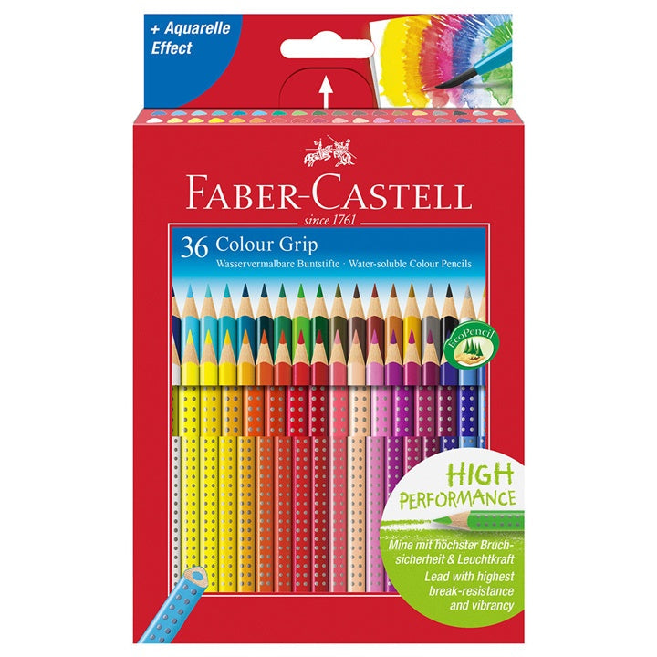 Akvarelne barvice Faber-Castell Grip - komplet 36 barv