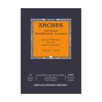 Akvarelni blok ARCHES Aquarelle grobo zrnat naravno bela 300 g/m² – 12 listov