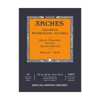 Akvarelni blok ARCHES Aquarelle grobo zrnat naravno bela 300 g/m² – 12 listov