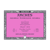 Akvarelni blok ARCHES HP naravno bela 300 g/m² – 20 listov