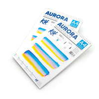 Akvarelni blok AURORA cold press s špiralo - 12 listov | različni formati – pogled 2