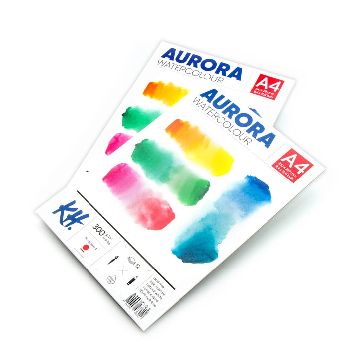 Akvarelni blok AURORA hot press - 12 listov | različni formati – pogled 3