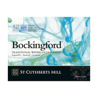 Akvarelni blok CANSON St Cuthberts Bockingford CP bel 300 g/m² - 12 listov