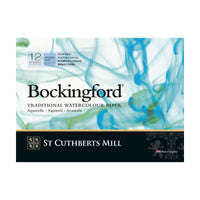 Akvarelni blok CANSON St Cuthberts Bockingford CP bel 300 g/m² - 12 listov