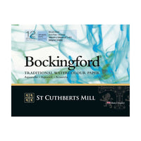 Akvarelni blok CANSON St Cuthberts Bockingford CP bel 300 g/m² - 12 listov