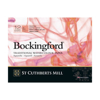 Akvarelni blok CANSON St Cuthberts Bockingford gladek (HP) bel 300 g/m² - 12 listov
