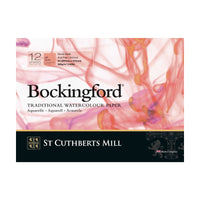 Akvarelni blok CANSON St Cuthberts Bockingford gladek (HP) bel 300 g/m² - 12 listov