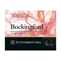 Akvarelni blok CANSON St Cuthberts Bockingford gladek (HP) bel 300 g/m² - 12 listov