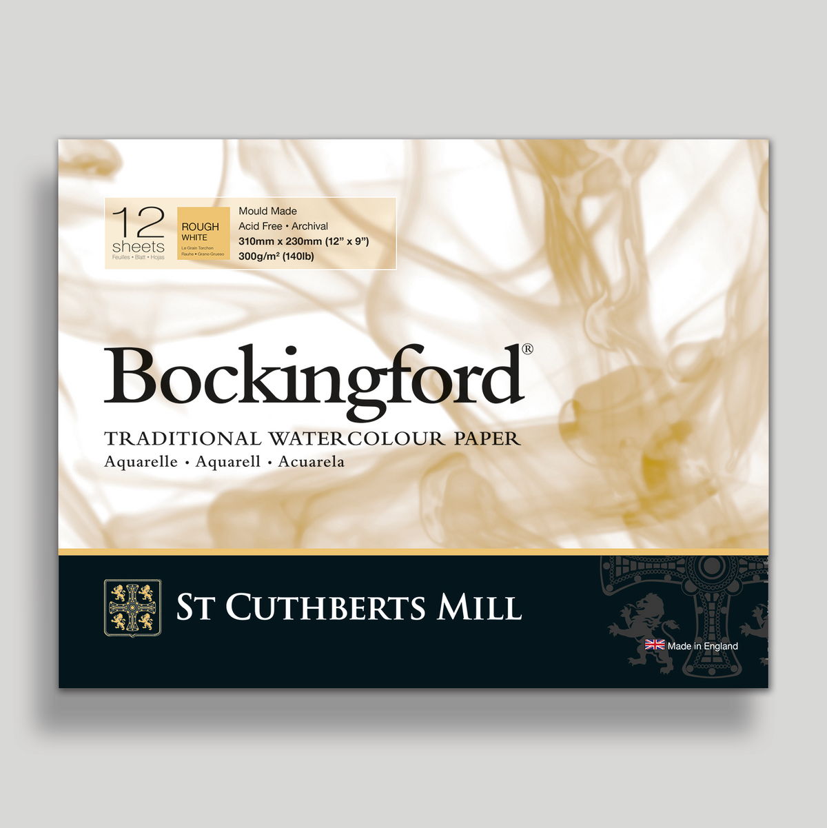Akvarelni blok CANSON St Cuthberts Bockingford Rough 300 g/m² 31 – 41 cm - 12 listov