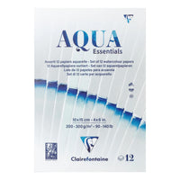 Akvarelni blok CLAIREFONTAINE Aqua Essentials 200 do 300 g/m² 10 – 24 cm - 12 listov
