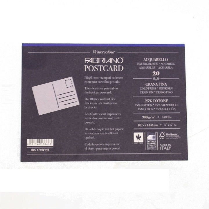 Akvarelni blok FABRIANO postcard 20 listi – pogled 2