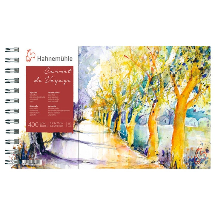 Akvarelni blok HAHNEMÜHLE CARNET DE VOYAGE 15,3 x 25 cm