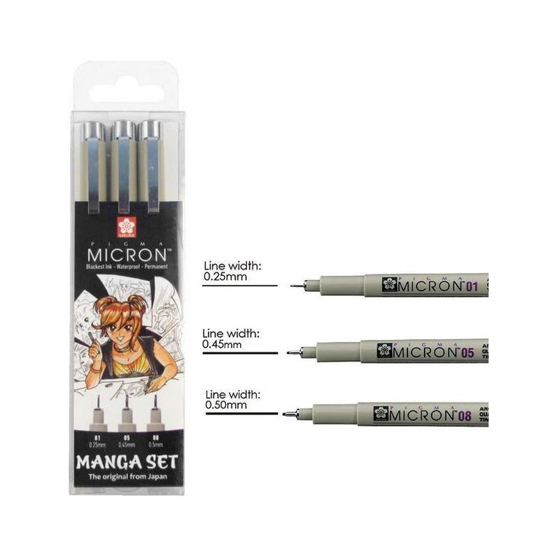 Akvarelni čopičasti flomastri SAKURA Koi Manga / set