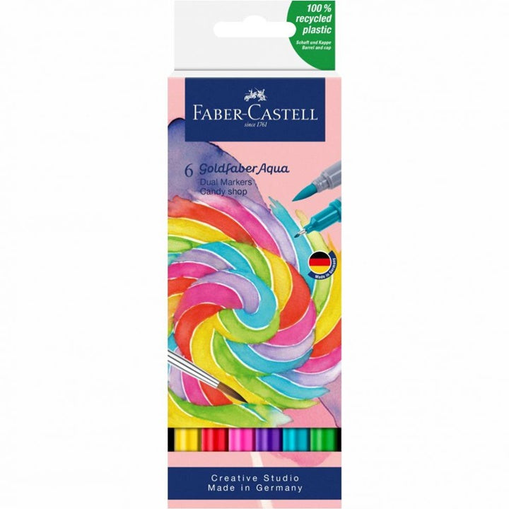 Akvarelni markerji Goldfaber Aqua Dual set Candy shop - 6 kos
