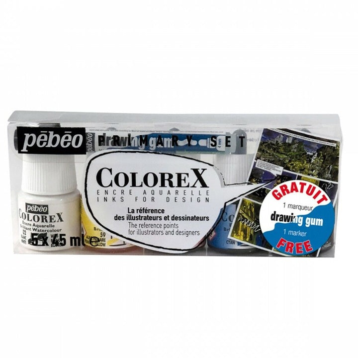 Akvarelno črnilo Colorex Pebeo / osnovni komplet 5 x 45 ml
