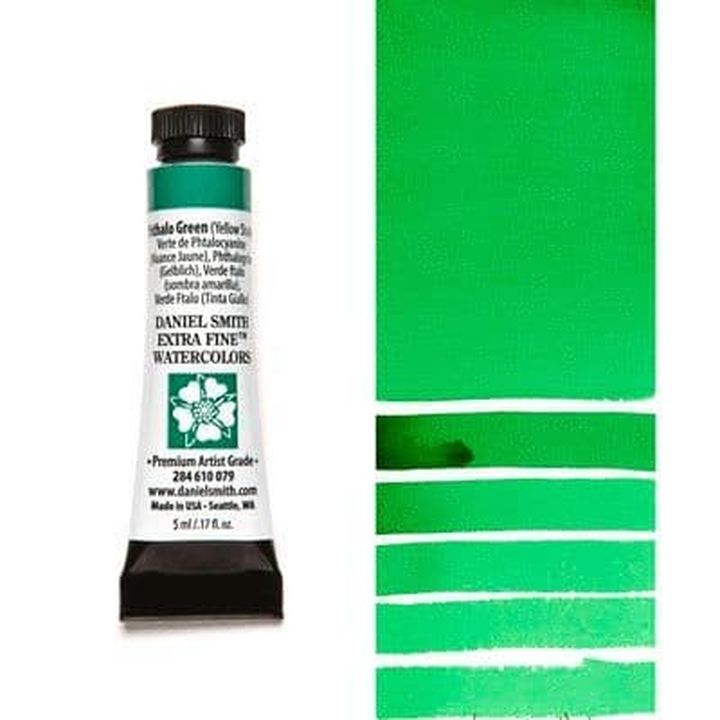 Akvarelne barve Daniel Smith Extra Fine – 079 Phthalo Green (Yellow Shade)