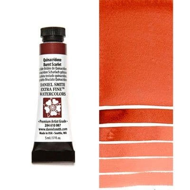 Akvarelne barve Daniel Smith Extra Fine – 087 Quinacridone Burnt Scarlet
