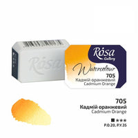 Akvarelne barve Rosa Gallery pan 2,5 ml – 705 kadmijeva oranžna