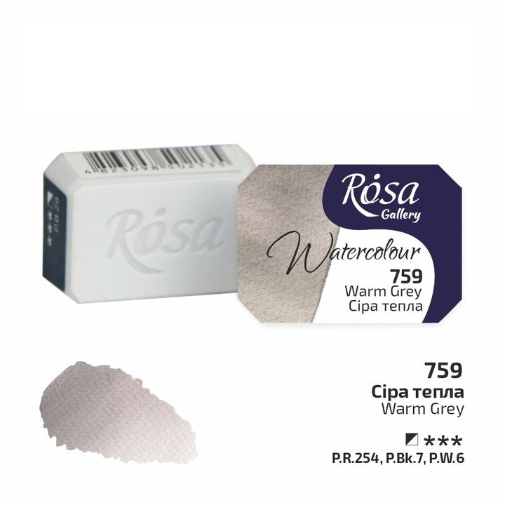 Akvarelne barve Rosa Gallery pan 2,5 ml – 759 topla siva