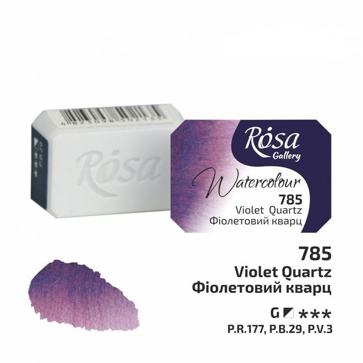 Akvarelne barve Rosa Gallery pan 2,5 ml – 785 Vijolični kremen