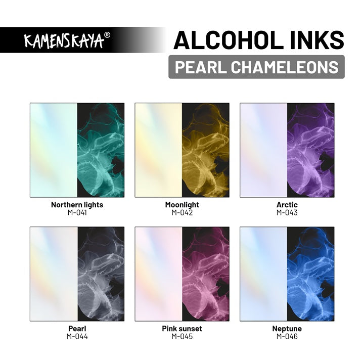 Alkoholno črnilo KAMENSKAYA NACRE CHAMELEONS 15ml | različni odtenki – pogled 2