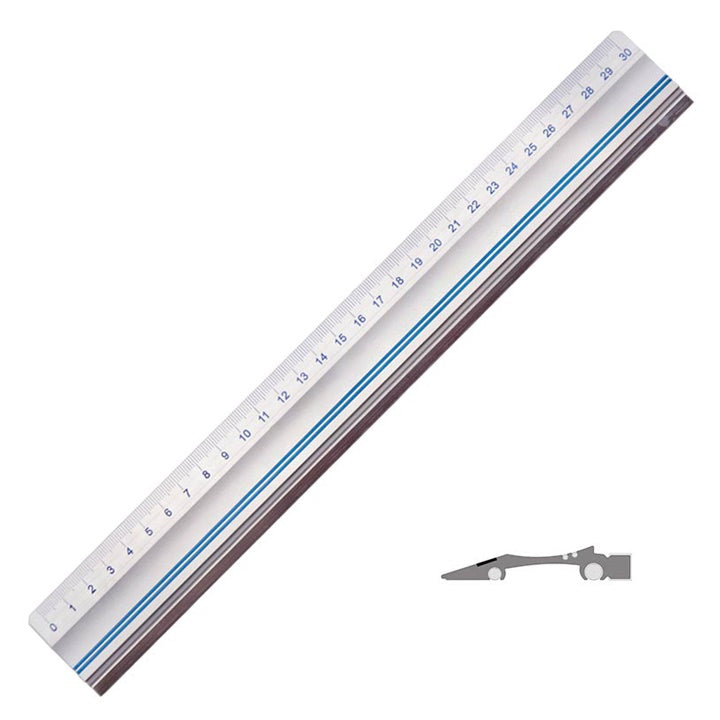Aluminijasto rezalno ravnilo LENIAR | različne dolžine – pogled 4