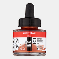 ROYAL TALENS Amsterdam Acrylic Ink akrilno črnilo 30 ml – Bakrena