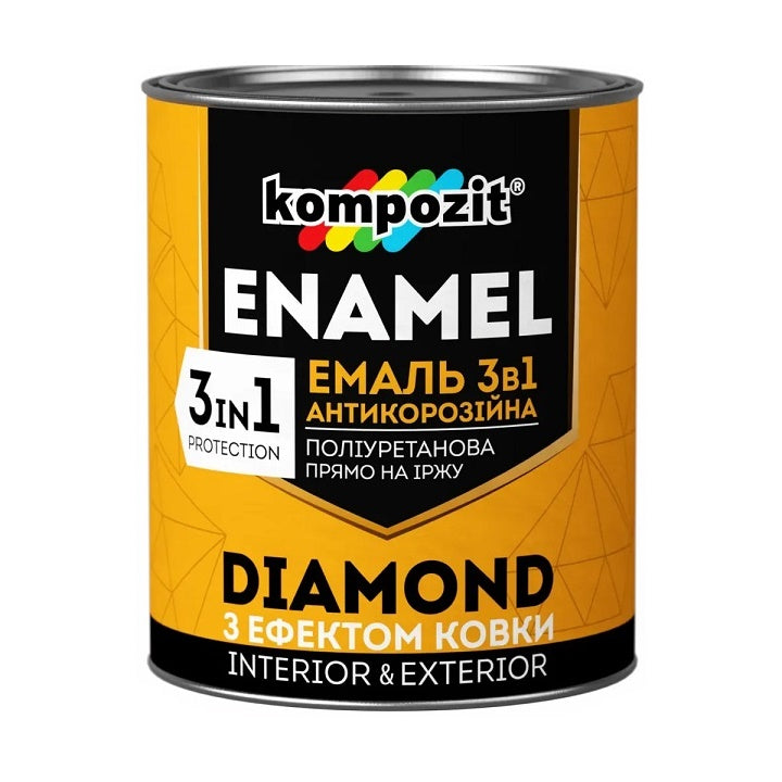 Antikorozijski emajl 3 v 1 KOMPOZIT DIAMOND 0,65 l | različni odtenki – pogled 6