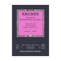 ARCHES akvarelni blok gladek HP naravno bela 300 g/m² A5 – A3 - 12 listov
