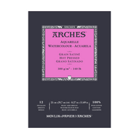 ARCHES akvarelni blok gladek HP naravno bela 300 g/m² A5 – A3 - 12 listov