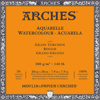 ARCHES akvarelni blok Rough naravno bela 300 g/m² 10 – 31 cm - 20 listov