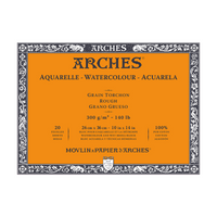 ARCHES akvarelni blok Rough naravno bela 300 g/m² 10 – 31 cm - 20 listov