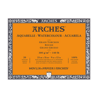 ARCHES akvarelni blok Rough naravno bela 300 g/m² 10 – 31 cm - 20 listov