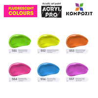 Set akrilnih barv Kompozit ACRYL PRO BOX 73 x 75 ml